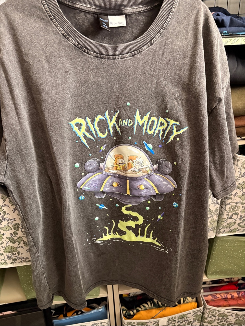 Rick and Morty Tee - Charcoal